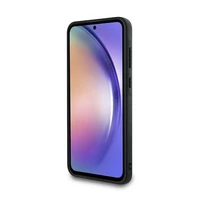 BMW Leather Carbon dėklas telefonui Samsung Galaxy A55 - juodas