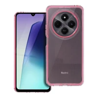 MATRIX skaidrus dėklas telefonui Xiaomi Redmi 14C švelniai rožinės spalvos