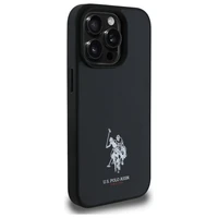 US Polo USHCP15XPGEK iPhone 15 Pro Max 6.7" juodas/juodas Odinis išsiuvinėta DH spalva