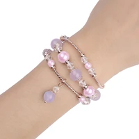 Apyrankė Apple Watch 42/44/45 dizainas 4 auksinė-violetinė