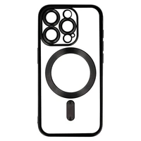 Metallic Magsafe dėklas iPhone 13 Pro Max juodas