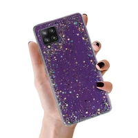 Brilliant skaidrus dėklas telefonui Samsung Galaxy A42 5G violetinis