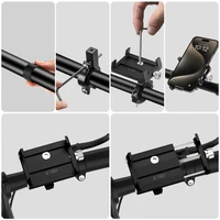 Tech-Protect V4 dviračio vairo telefono laikiklis - juodas