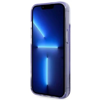 Guess Liquid Glitter Palm Collection dėklas iPhone 14 Plus 6.7 "- violetinė