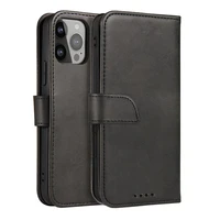 Magnet Case elegant case cover with a flip and stand function for iPhone 14 Pro Max black