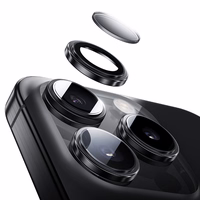 Benks Grūdintas stiklas Glass Warrior Objektyvo Apsauga kamerai Iphone 16/16 Plus (2 objektyvai) pilka