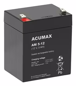 Acumax EMU baterija 12V 5Ah VRLA AM5-12T2