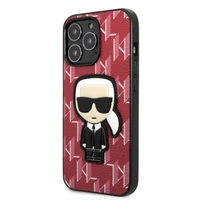 Karl Lagerfeld KLHCP13XPMNIKPI Dėklas telefonui iPhone 13 Pro Max 6.7" - raudonas (m) Monogram Ikonik Patch