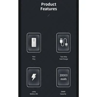 Išorinė baterija Power Bank Awei P6K 5V/2.1A 20000mAh juoda