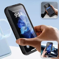 Atsparus vandeniui dėklas SHELLBOX GT suderinamas su MagSafe IPHONE 16 Plus juodas