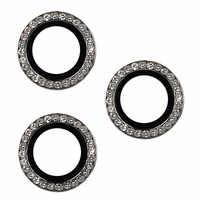 Apsauginis stiklas KIEKVIENAS DIAMOND kamerai (OBJEKTYVAS) Iphone 16 Pro/16 Pro Max pilkas (3 objektyvai)