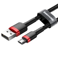 Baseus kabelis Cafule USB - microUSB 3,0 m 1,5A raudonas-juodas