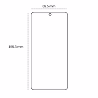 Grūdintas stiklas 2,5D Oppo Reno 11F 5G (Global)