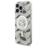 Hello Kitty IML Golden Leaves MagSafe dėklas telefonui iPhone 16 Pro Max - baltas
