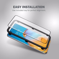 Crong 3D Armour Glass 9H grūdintas stiklas Huawei P40 Pro su montavimo rėmeliu