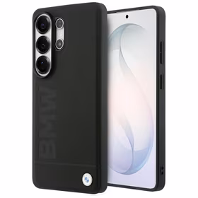 BMW Leather Hot Stamp MagSafe Dėklas for Samsung Galaxy S26 Ultra - juodas