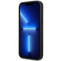 Dėklas telefonui BMW BMHMP14X22RPSK iPhone 14 Pro Max 6.7 - juodas odinis sėdynių raštas MagSafe