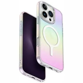 Uniq Iridescia Magclick įkrovimo dėklas iPhone 16 Pro – įvairiaspalvis