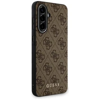 Guess 4G Metal Gold Logo dėklas telefonui Samsung Galaxy A36 - ruda