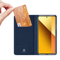 Dux Ducis Skin Pro dėklas su atvartu ir kortelių skyriumi Xiaomi Redmi Note 13 5G - mėlynas