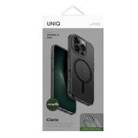 Uniq Clario dėklas telefonui iPhone 16 Pro 6.3" Magclick įkrovimas pilkas