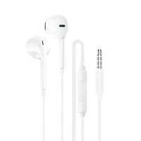 Borofone ausinės BM100 Fuente su mikrofonu baltos