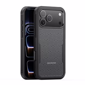 Dėklas Dux Ducis Shld Apple iPhone 17 Pro juodas (Triangle Pattern)