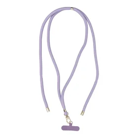 SWING (8mm) Telefono dirželis, Telefono pakabukas su reguliuojamu ilgiu / virvės ilgis 165cm (maks. 82.5cm kilpoje) / ant peties arba kaklo - violetinis