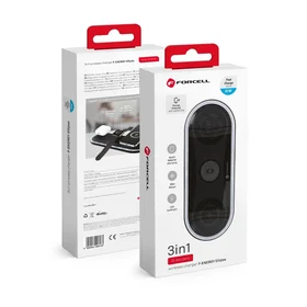 FORCELL F-ENERGY Ellipse belaidis įkroviklis 3in1 suderinamas su Apple Qi QC 15W juodas