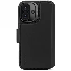 Decoded odinis nuimamas piniginės dėklas su MagSafe ir pinigine, skirtas iPhone 16 – juodas