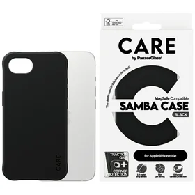CARE by PanzerGlass Mados Magnetinis iPhone 16e dėklas - juodas