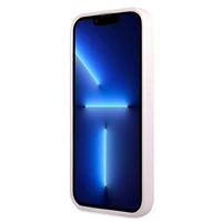 Guess GUHCP13SPSASBPU iPhone 13 mini 5.4 dėklas telefonui, violetinis, Saffiano su įspaustu ir metaliniu logotipu