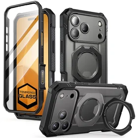 Dėklas telefonui Supcase UB Grip Pro Mag MagSafe iPhone 17 Pro Max - juodas
