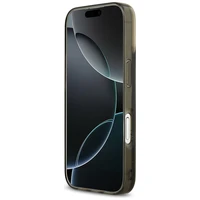 Karl Lagerfeld Skystas blizgantis Choupette logotipas Magnetinis dėklas iPhone 17 - juodas