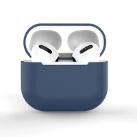 AirPods dėklas silikoninis minkštas ausinėms mėlynas (C)