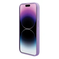 Guess Saffiano magnetinis dėklas telefonui iPhone 15 Pro - violetinis
