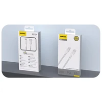 Dudao L9C 65W USB-C - USB-C kabelis 2m - baltas