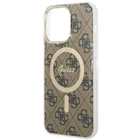 Guess GUHMP14XH4STW iPhone 14 Pro Max 6.7" rudas kietas dėklas 4G Magnetinis