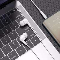 Laidinės ausinės USB C Hoco M97 baltos