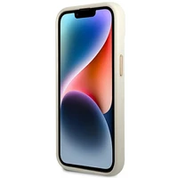 Guess GUHCP14SHGCRHS iPhone 14 6.1 "sidabrinis kietas dėklas Croco kolekcija