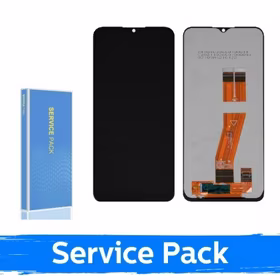 Ekranas skirtas Samsung A025G A02s EU juodas (Service Pack / Aftermarket)(NF version)