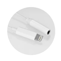 Adapteris AUX Lightning (vyriškas) į Jack 3,5 mm (moteriškas) baltas