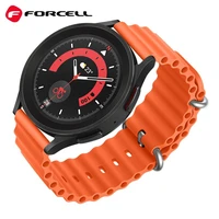 FORCELL F-DESIGN FS01 dirželis SAMSUNG laikrodžiui 22 mm oranžinis