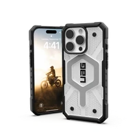 UAG Pathfinder skaidrus Magnetinis dėklas iPhone 16 Pro - baltas