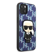 Karl Lagerfeld KLHCP13MPMNIKBL iPhone 13 6.1" kietas dėklas mėlynas/mėlynas Monograma Ikonik Pleistras
