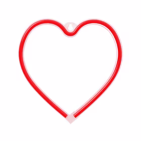 Neon LED Light HEART raudonas Bat + USB FLNE07 Forever Light
