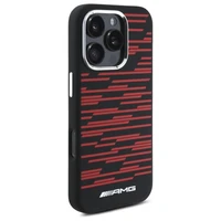 AMG silikoninis grafikos magnetinis dėklas iPhone 16 Pro - juodas