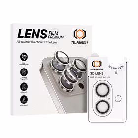 Apsauginis stiklas kameros lęšiams Tel Protect 3D Lens ant kameros Iphone 16/16 Plus skaidrus (2 vnt.)
