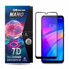 Crong 7D Nano lankstus Glass – Full Coverage Hybrid ekrano apsauga 9H Xiaomi Redmi 7