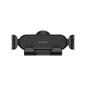 Automobilinis telefono laikiklis Baseus tvirtinamas į ventiliacijos groteles, juodas SUWX010001